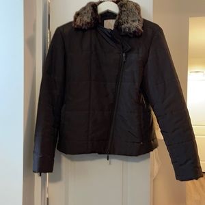 Iceberg brown down jacket with fur collar size 42